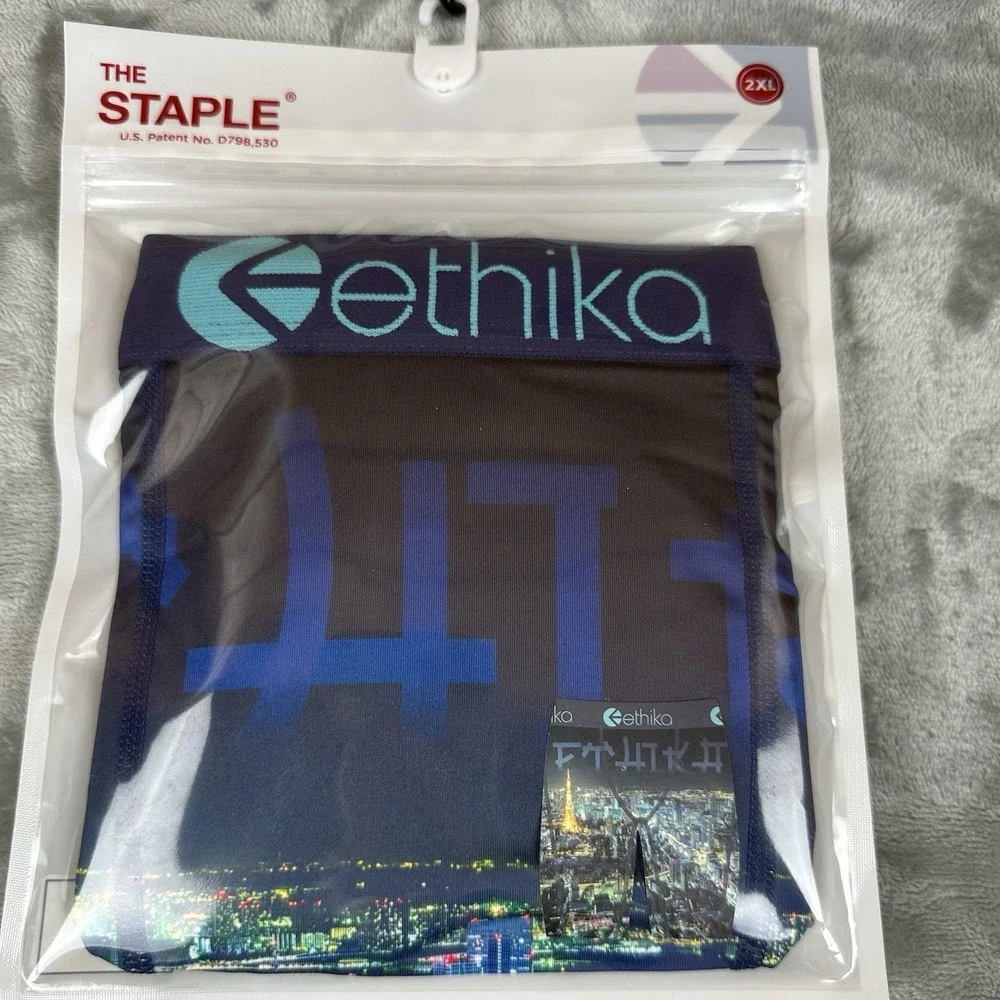 Ethika The Staple Boxer Briefs Underwear Men's 2XL Tokyo City Skyline Night NEW